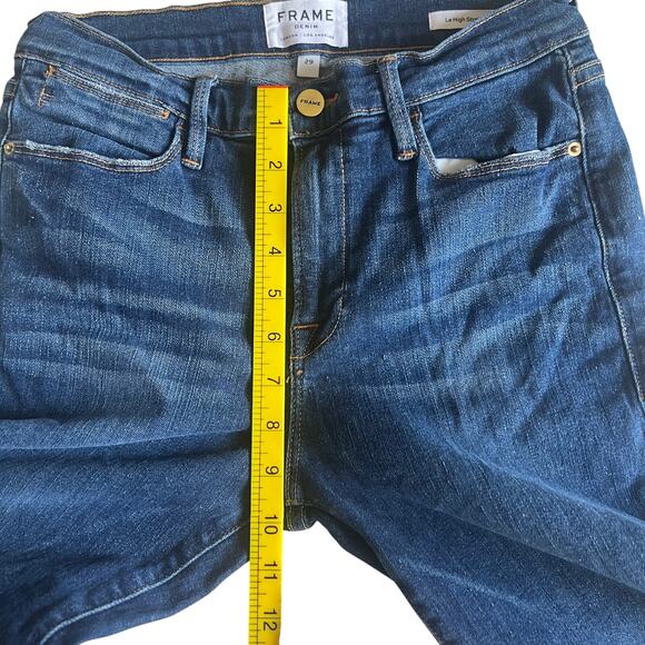 Frame Women’s Le High Straight Leg Jeans Medium Dark Wash Size 29 - Picture 10 of 11